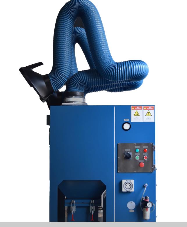 Solder soot purifying device