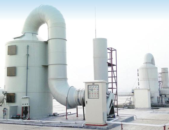 Equipment of off-gas treatment of acerbity mist industry