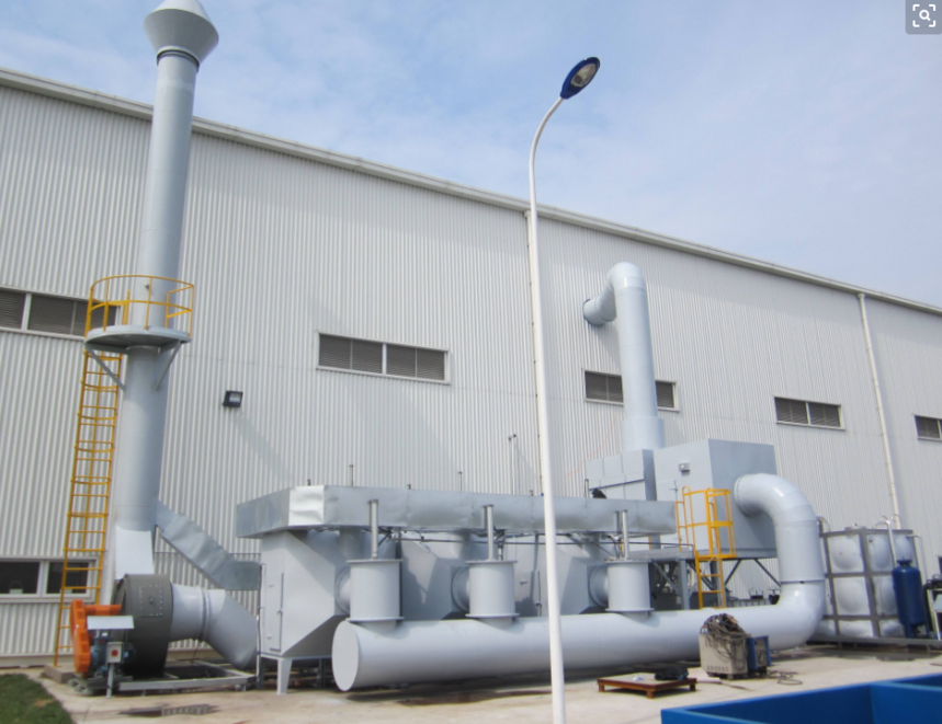 Equipment of industrial off-gas treatment