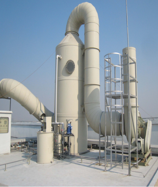 Equipment of industrial off-gas treatment