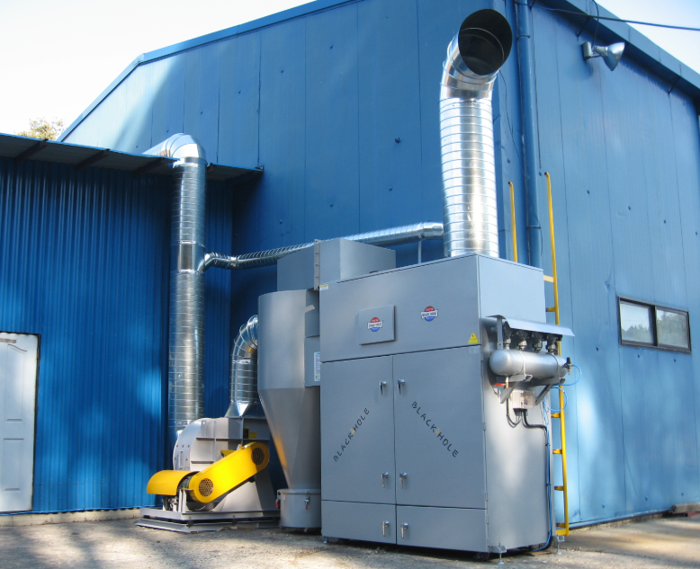 Industrial workshop removes dust equipment