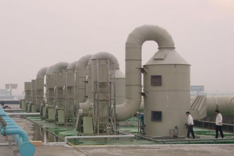 Tower of activated carbon adsorption