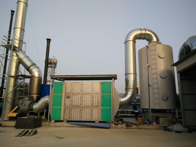Equipment of industrial off-gas treatment