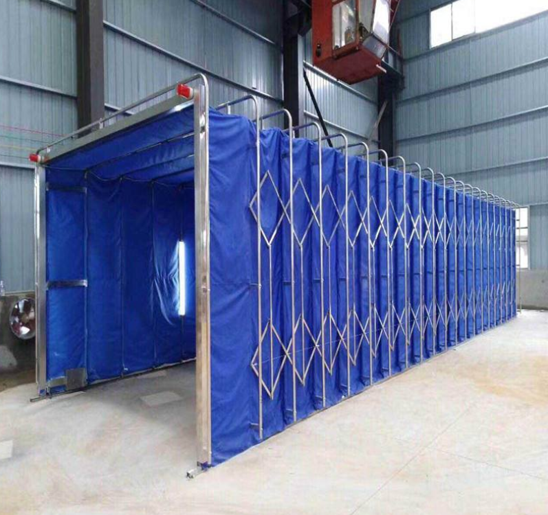 Shen Suo Yi Dong Pen Qi Fang Room of adjustable and mobile spray paint