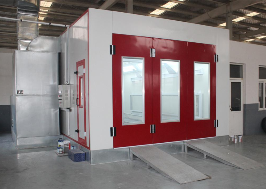 Room of industrial spray paint