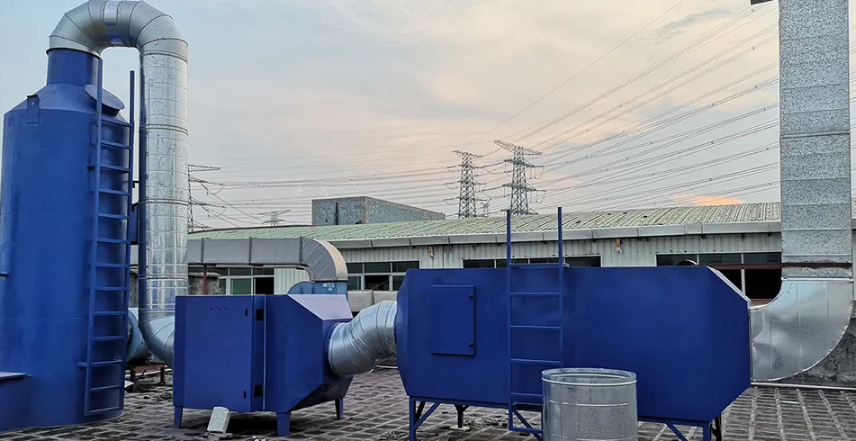 Equipment of industrial off-gas treatment