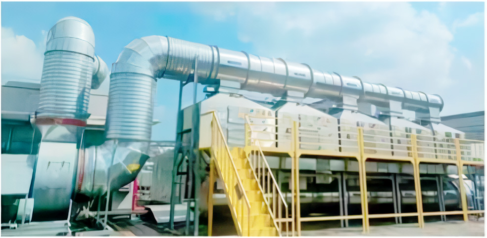 Activated carbon adsorption-desorption catalytic combustion