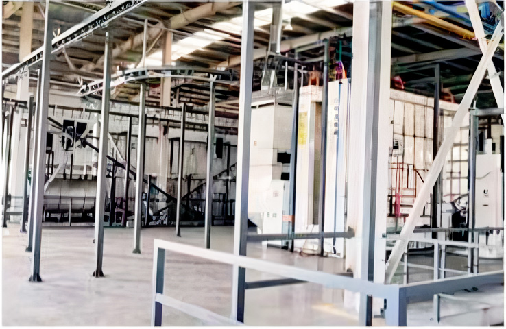 Powder coating line